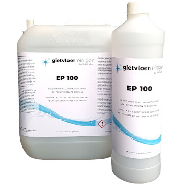 gietvloerreiniger bidon en fles
